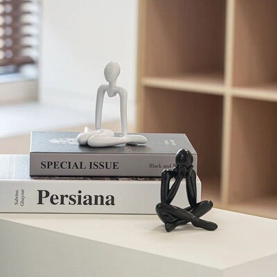 Creative Nordic Style Thinker Ornament Thinker Statue Art Ab