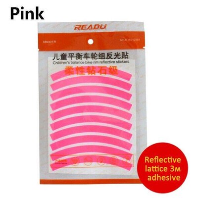2/4PCS Two Styles Bike Reflective Stickers Wheel Decals