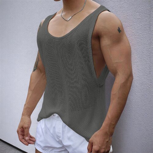 Mens Sleeveless Sweater Casual Loose Knitted Vest Sy0159