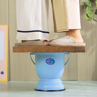 孕妇尿桶尿便盆痰盂罐加厚防滑家用起夜桶坐便器尿壶尿罐老式高脚