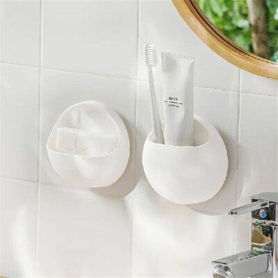 Simple Non Perforated Toothbrush Rack Wholesale Suction Cup