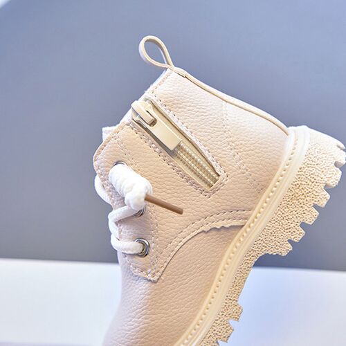 Baby Kids Short Boots Boys Shoes Autumn Winter Leather Child