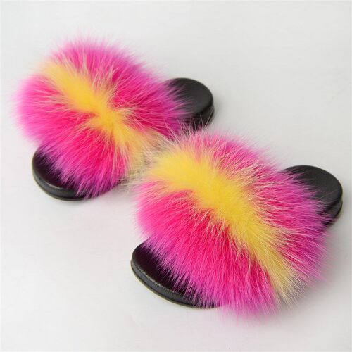 Cute Furry Slippers for Kids in 2025 Fox Fur Style Homewear