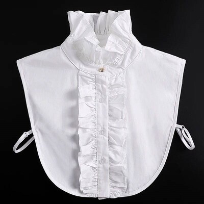 Formal False Collar Women Embroidery Faux Col Half Shirt Blo