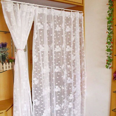 Adjustable Metal Curtain Rod Spring Loaded Extendable Telesc