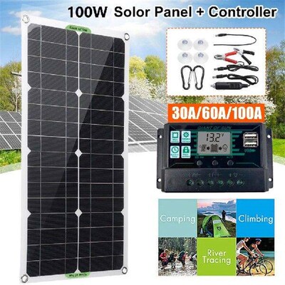 250W Solar Panel Kits 12V/24V with 30A/60A/100A Controller