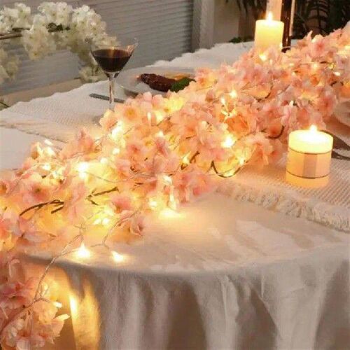 1.8m Artificial Flowers Cherry Blossom Sakura Garland Silk
