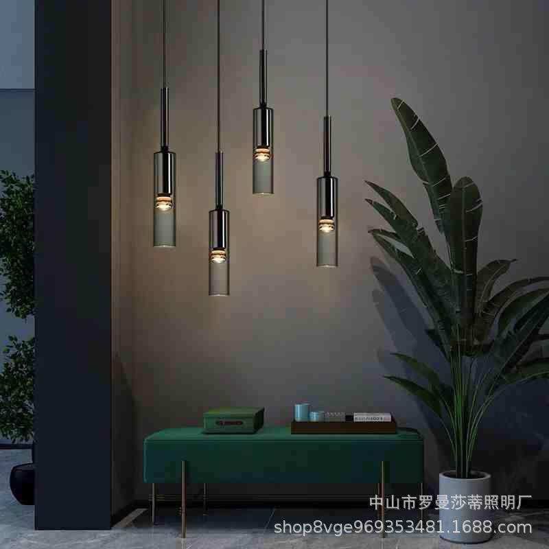 后现代轻奢床头小吊灯单头酒店客房吊灯极简创意酒瓶餐厅吧台灯具,家装灯饰光源,智能吊灯,淘宝优惠券,粉丝福利购,淘宝优惠卷