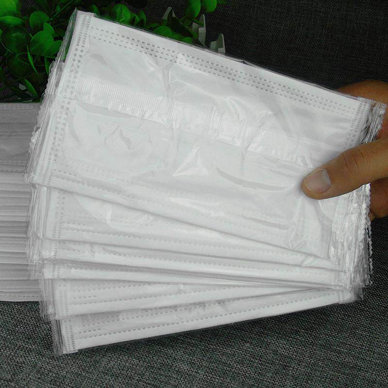 扁带内耳边包552加蓝色三层熔喷次性独立包一装厚口罩无尘车间防