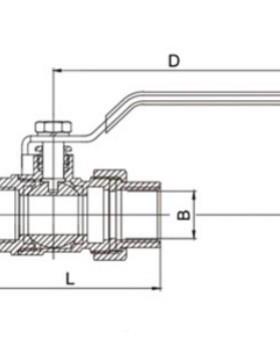 暖利N水阀门Q11F关-16T黄铜双内丝活接球阀213D15-20空调气水管开