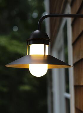 户外黑工民S002业色风防水壁灯简约复古大门外墙宿庭院屋檐室内外