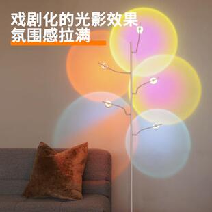 光地影五头落灯客卧室夕阳厅破晓围GNB投影灯网红氛直播间背景气