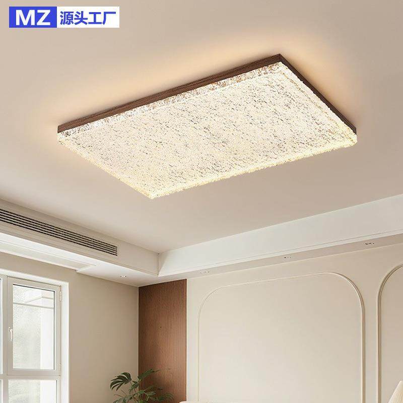 led轻奢客厅灯吸顶灯法式复古中古风亚克力卧室书房灯全光谱灯具