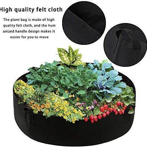 超大面料凸起种植床圆形花盆种植袋花园床袋草本花卉蔬菜植物