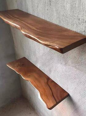 墙上墙置物架壁书架挂20896挂墙层隔板墙面壁式展示架一字板上墙