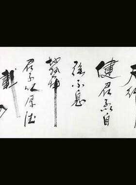 任法融书法四尺横幅天行健君子以自强不息书房客厅办公室装饰挂画