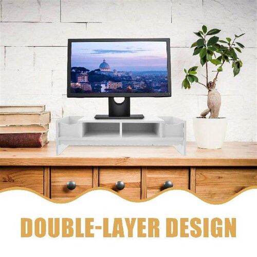 Screen Storage Bracket Multifunction Office Desktop Shelf