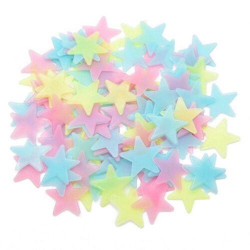 100pcs Luminous Wall Stickers Glow In The Dark Stars Sticker