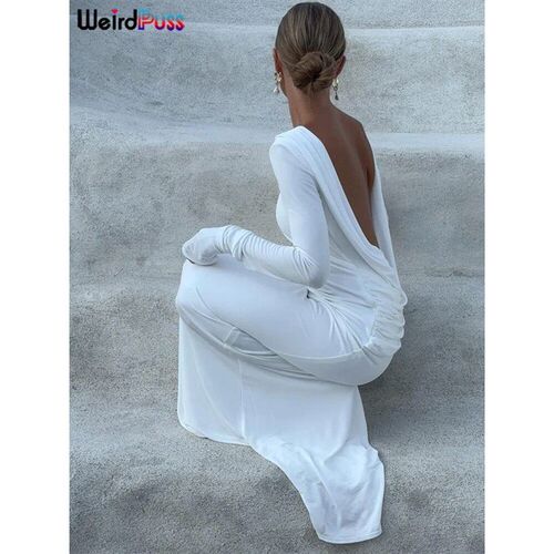 Weird Puss Casual Elegant Dress Women Autumn Vacation