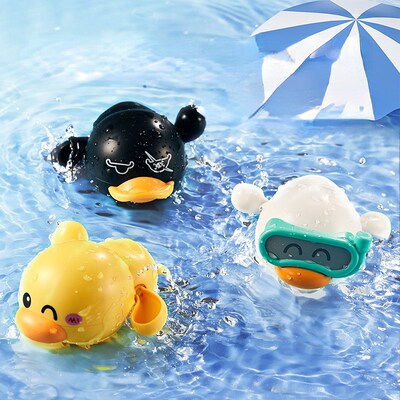 Bathroom Bath Shower Baby Clockwork Swimming Children Play W