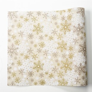 table Christmas printed polyester flag decorations