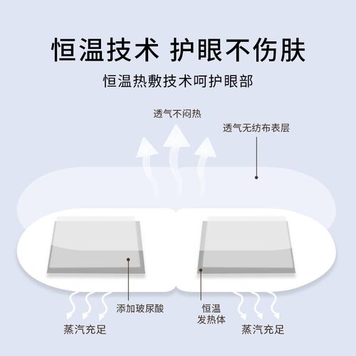 Kukaitong hyaluronic acid steam eye mask shading moisturizin