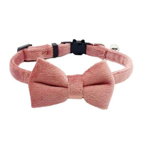 Suede Collar Bow Wear-resistant Lovely Comfortable Bell Dog