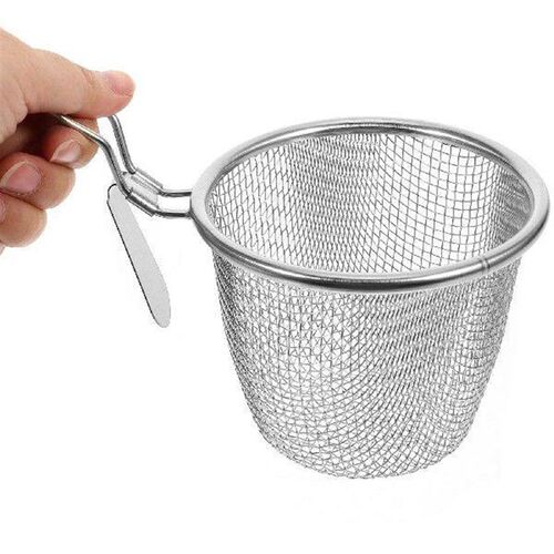 Stainless Steel Colander Portable Strainer Boiling Water
