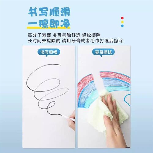 Whiteboard Wall for Childrens Doodling, Portable Writing Bo