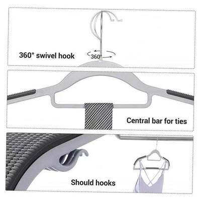 40 Pcs/Lot plastic Clothes Hangers Dress Coats Hanger holder