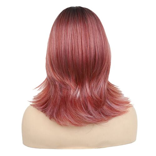 Wig Womens Wig Head vers Chemical Fiber Rose Net Gradient C