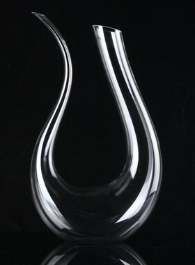 1500ml U-shaped Horn Wine Decanter Handmade Crystal Wine Bra