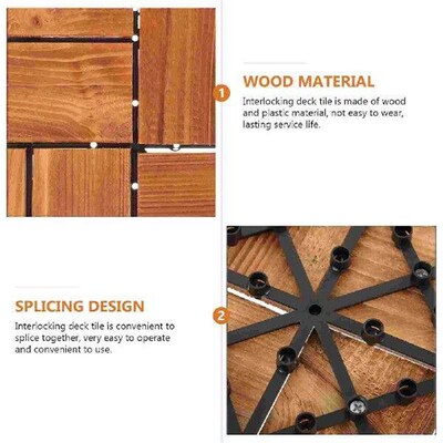 Thicken Outdoor Tiles Flooring for outside Patio Wooden