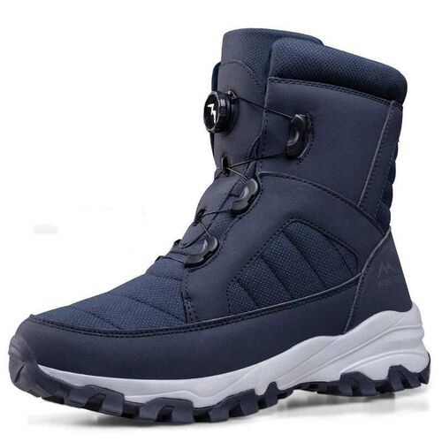 2023 Rotating Button Men Boots Plush Warm Snow Boots Winter