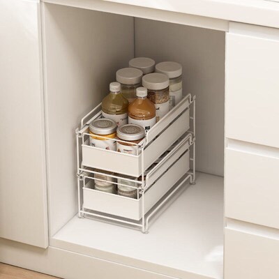 Seasoning Rack In Kitchen Cabinet Pull-pullable Stackable Co