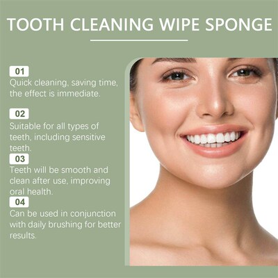 Oralhoe Tooth Cleaning Sponge Daily Oral Hygiene Care Tooth