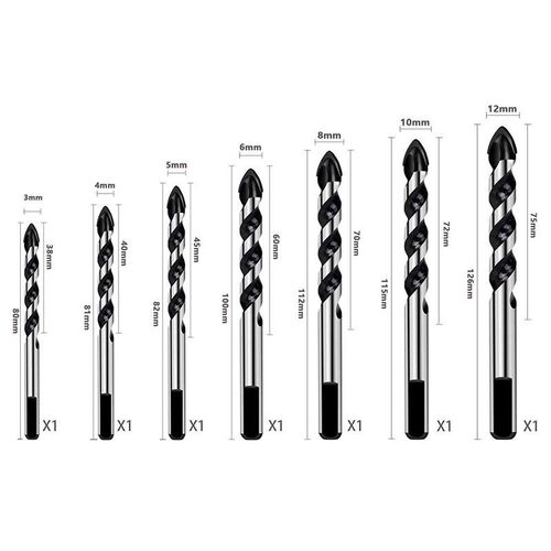 HHO-Tungsten Carbide Drill Bit Set for Porcelain Ceramic Til