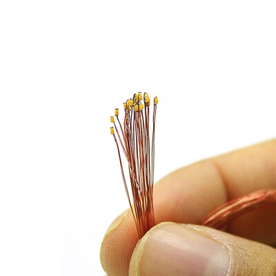 0.1mm Wired Chip Led SMD 0201/0402 3V Led Lamp Models Train
