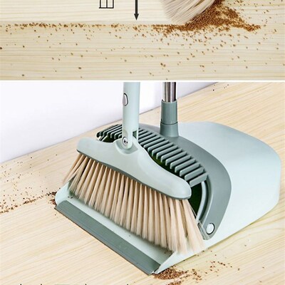 Foldable Broom Dustpan Set Floor Cleaning Dust Brooms Home