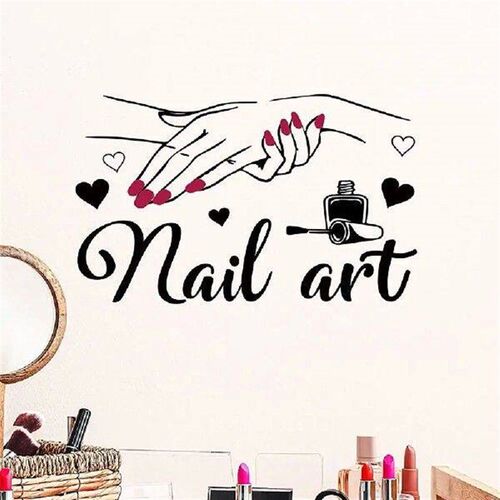 Nail Art Self-adhesive Wall Mural Reusable Decal Wall Art
