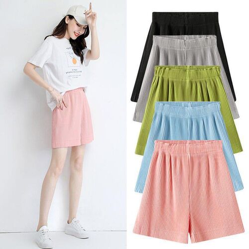 Womens Shorts High Waist Loose Casual Short Pants Summer Sol