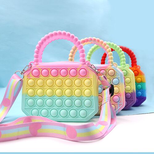 Pop Antisress Fidget Toys Silicone Push Bubble Bag Reliver A