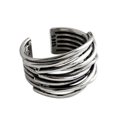 Fashion Luxury Geometric Adjustable Open Rings For Women Jew