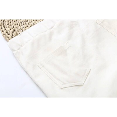 Plus Size Commuter Nine-point Pants Female White Pants Femal