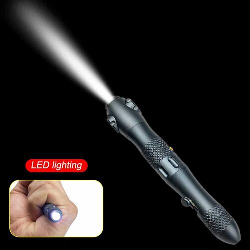 Multifunction Self Defense Tactical Pen with LED Light Emerg