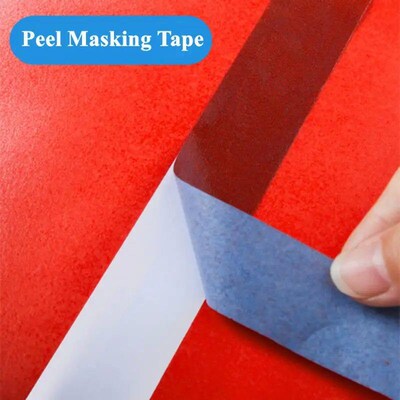 50M Painters Clean Peel Masking Tape Car Decor Sticker Adhes