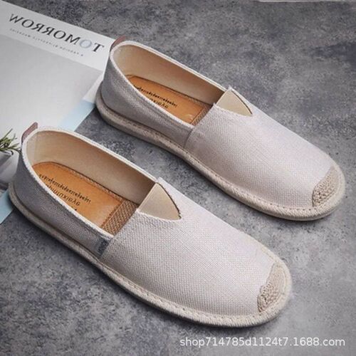 Breathable Linen Casual Men Shoes Old Beijing Cloth Shoes  S