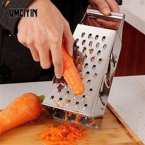 Stainless steel potato cheese grater with leather remover