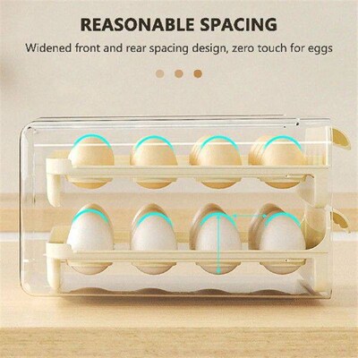 Egg Freshness Organiser Drawer Universal Space-Saving Eggs