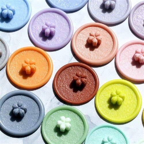 150pcs Five Leaf Grass Sealing Wax Grains Macaron Mixed